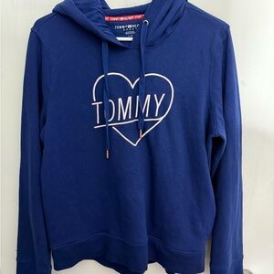 Tommy Hilfiger Royal Blue Heart Logo Pullover Hoodie